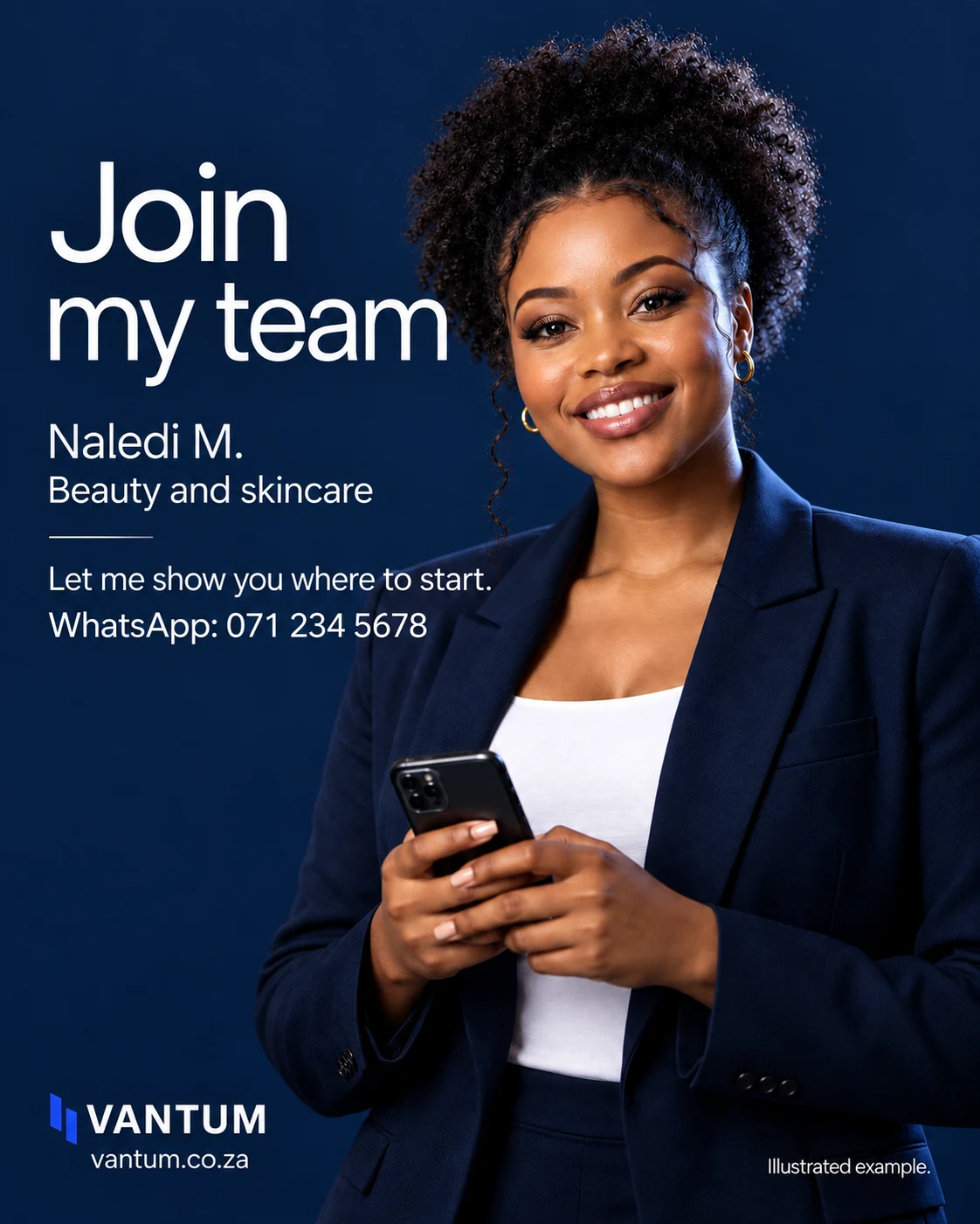 Example recruitment poster for Naledi