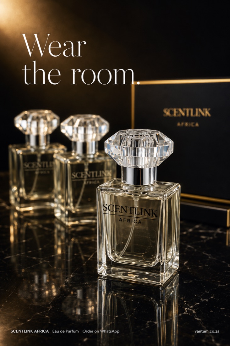 The same perfume shot as a full page magazine advert