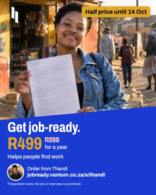 Tall post: Get job-ready, R499 for a year