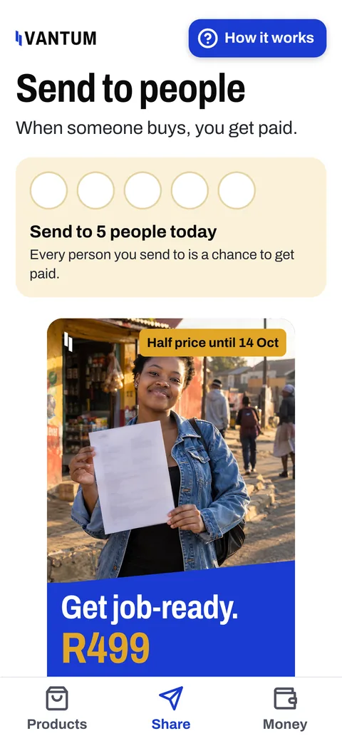 The Shop's share screen with today's Status picture
